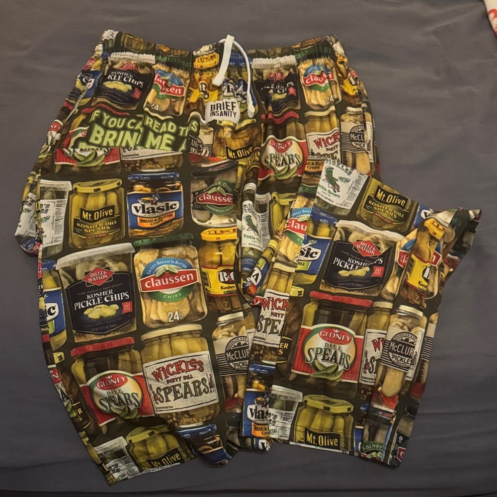 Brief insanity Pickle Jar Print comfy pants